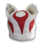 Cappello bianco con orecchie da lupo - Amaterasu Image