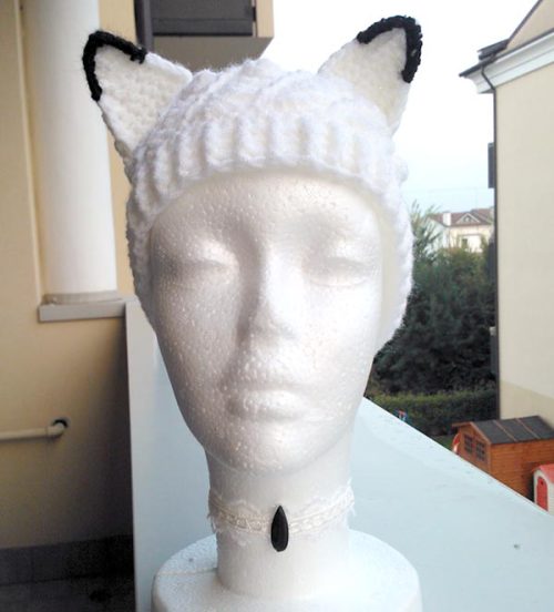 Cappello con orecchie da volpe