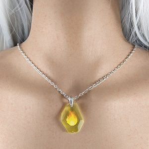 Pietra focaia pokemon con catenina
