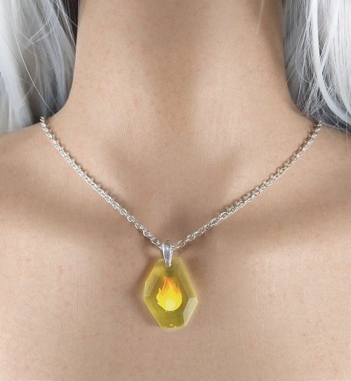 Pietra focaia pokemon con catenina