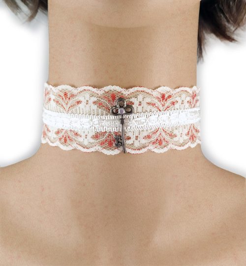 Collarino con chiave argentata