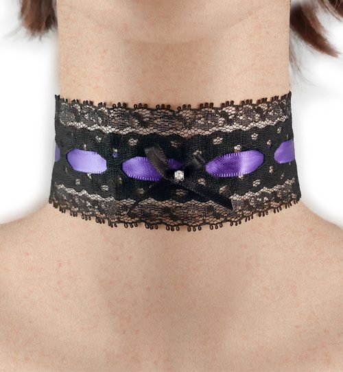 Collarino con fiocchetto centrale