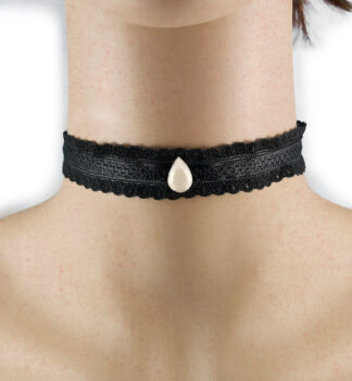 Collarino nero con goccia