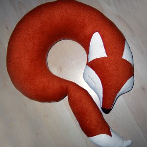 cuscino da viaggio volpe