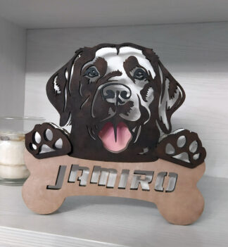 Lampada led Labrador - personalizzabile