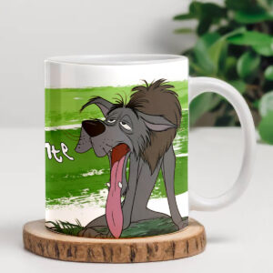 Tazza divertente lupo stanco