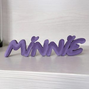 nome in legno minnie scritta personalizzata