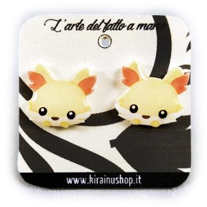 Orecchini Fennekin chibi