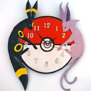 orologio pokemon da parete espeon e umbreon