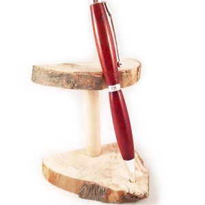 Penna twist in legno rosso