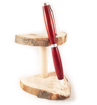 Penna twist in legno rosso