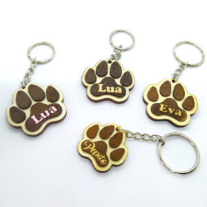 portachiavi zampa cane personalizzato