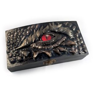 Scatola porta dadi "occhio di drago"