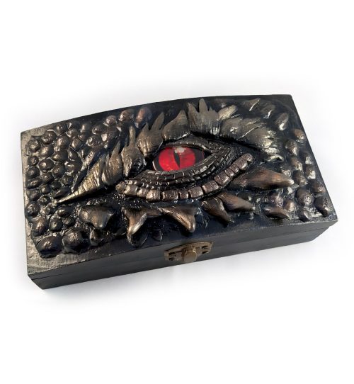 Scatola porta dadi "occhio di drago"