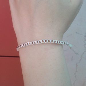 Shamballa braccialetto bianco