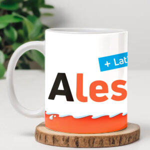 Tazza personalizzata con nome - Barretta Kinder