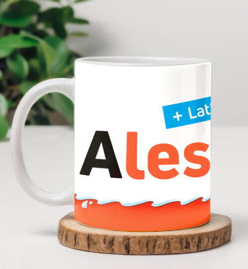 Tazza personalizzata con nome - Barretta Kinder