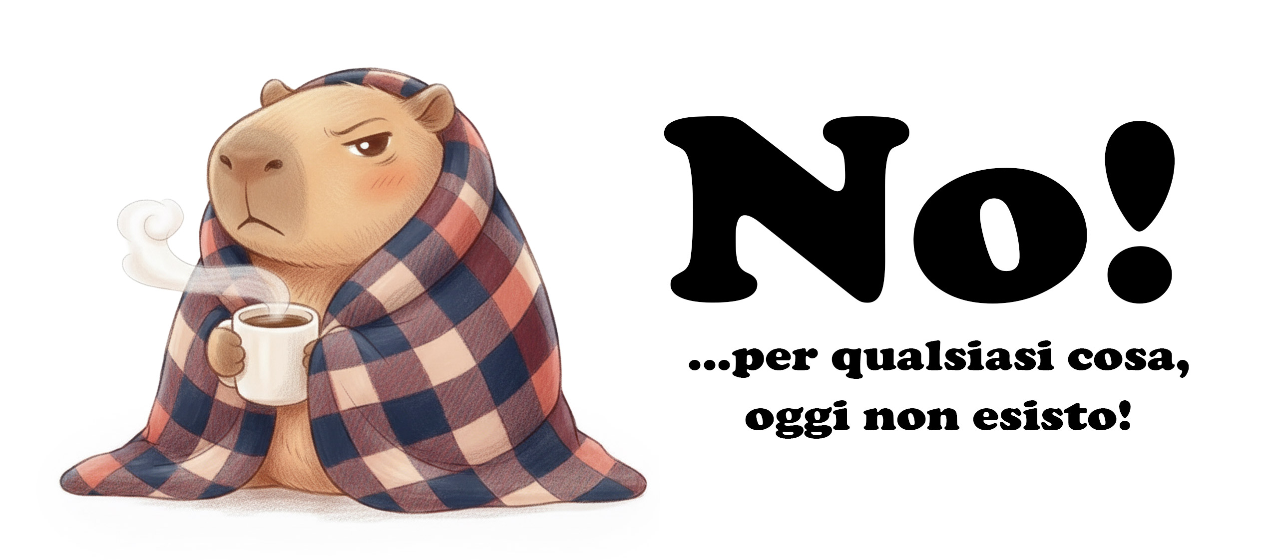 tazza mug capibara no!