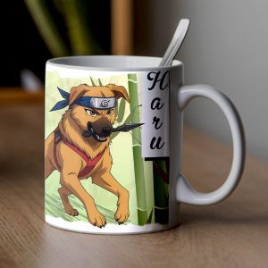 Tazza con cane stile ninja Naruto