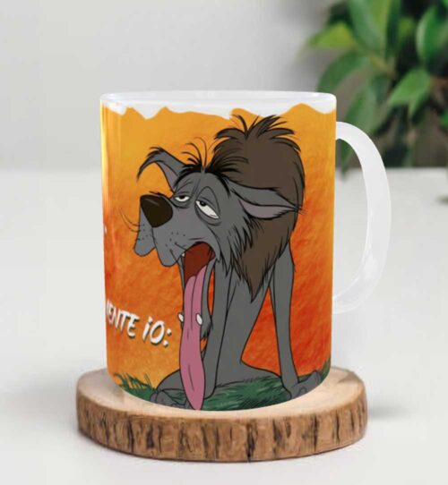 tazza divertente lupo estate caldo