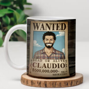 tazza one piece wanted personalizzata