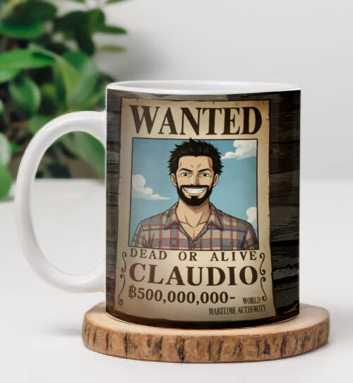 tazza one piece wanted personalizzata