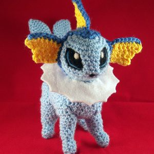 Peluche Vaporeon amigurumi